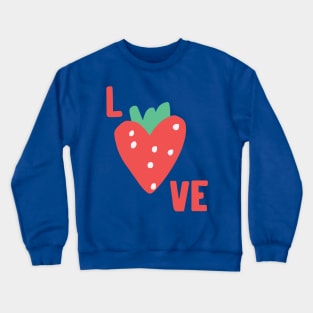 strawberry love 1 Crewneck Sweatshirt